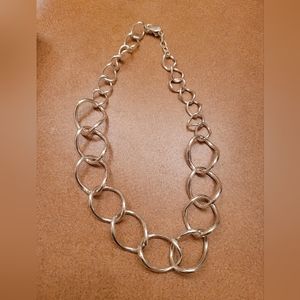 Silpada Wavy Link Necklace Retired Sterling Silver 925